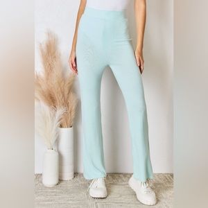 RISEN High Waist Ultra Soft Knit Flare Pants
